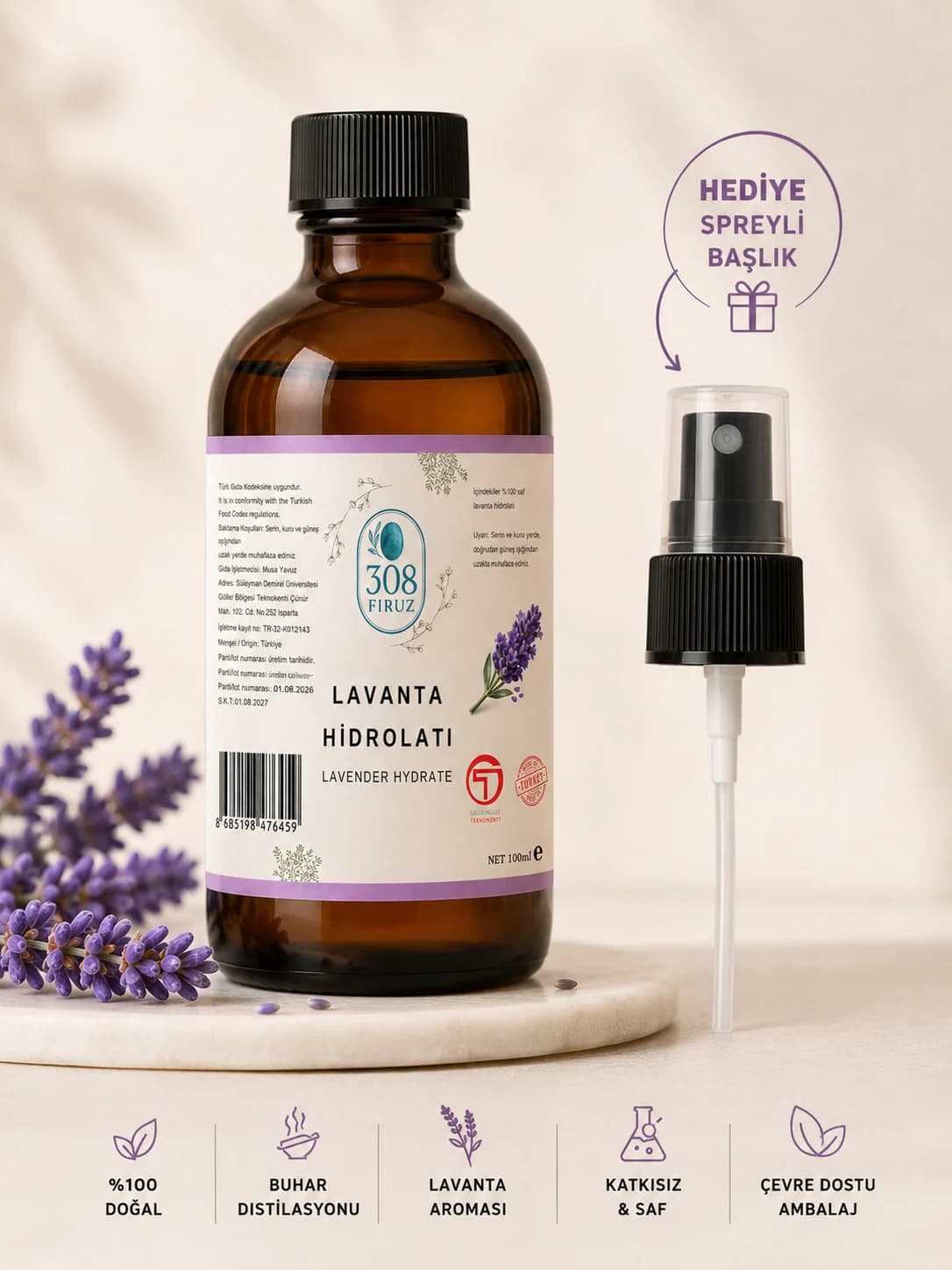 Natural Lavender Hydrosol